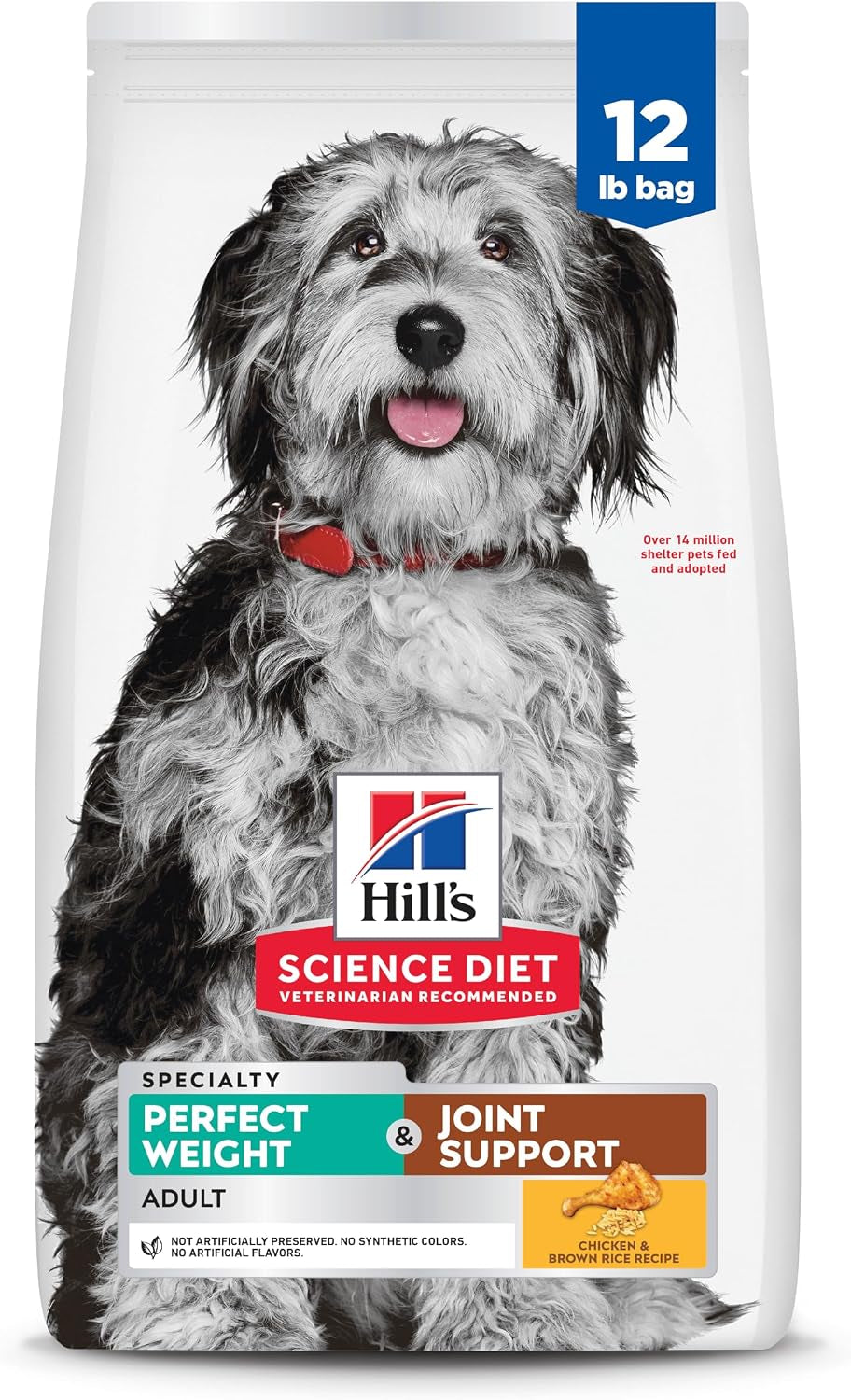 Hill'S Science Diet Adult Perfect Weight & Joint Support Dry Dog Food, Chicken, 12 Lb. Bag